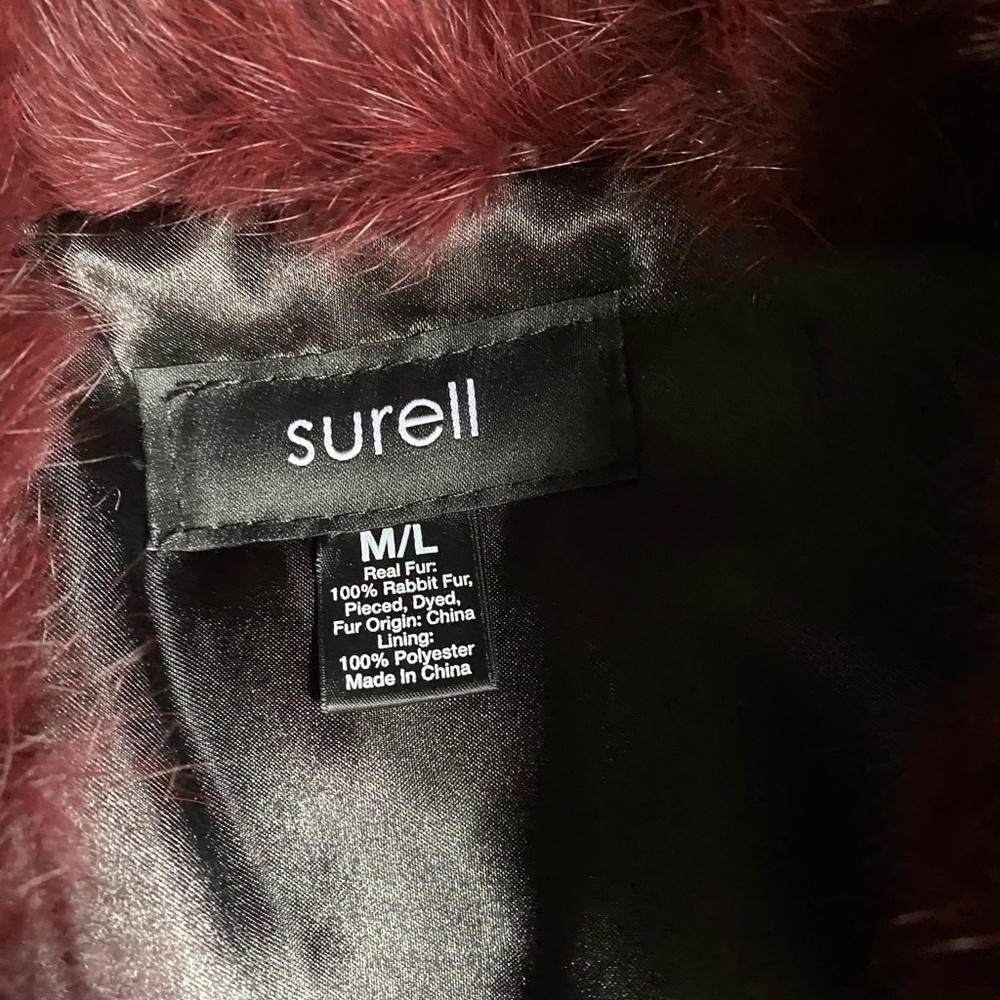 Surell REAL Rabbit Fur Vest - Picture 3 of 3